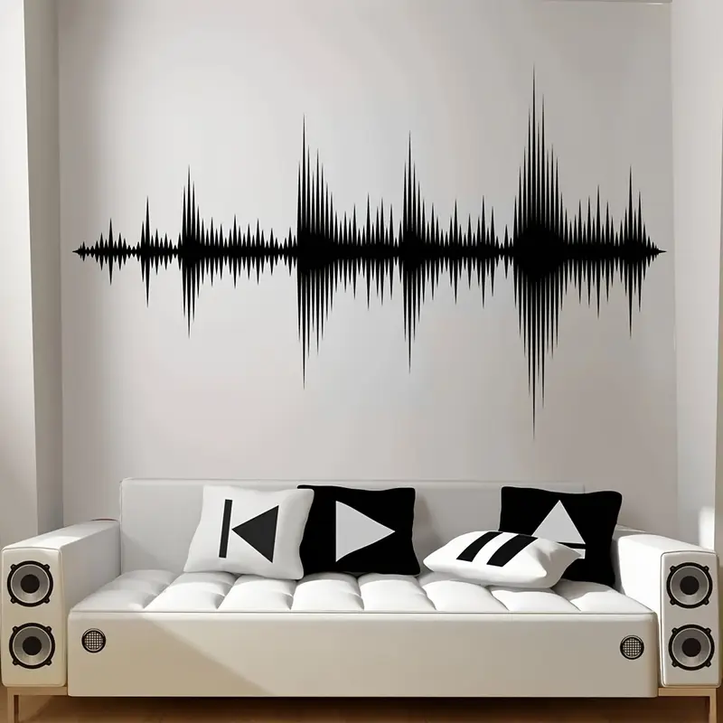 Audio Music Wallpaper - Sound Boeing Wave Wandaufkleber, Aufnahmestudio, Audio-Lautsprecher,