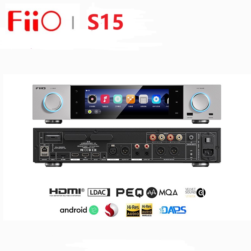 Audio Music To Mp3 - FiiO S15 Desktop-Audio-Musik-Streamer mit Hi-Res, Android