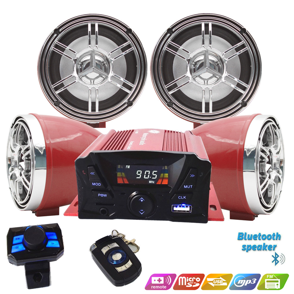 Audio Music To Mp3 - 12V 4-Kanal UTV ATV Golfwagen Motorrad