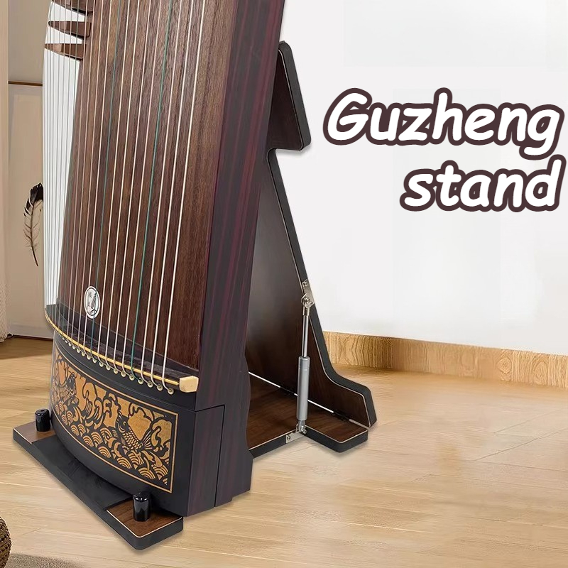 Music Stand Folding - Klappbarer Guzheng-Aufbewahrungsständer, rutschfestes Design, langlebiger, vertikaler