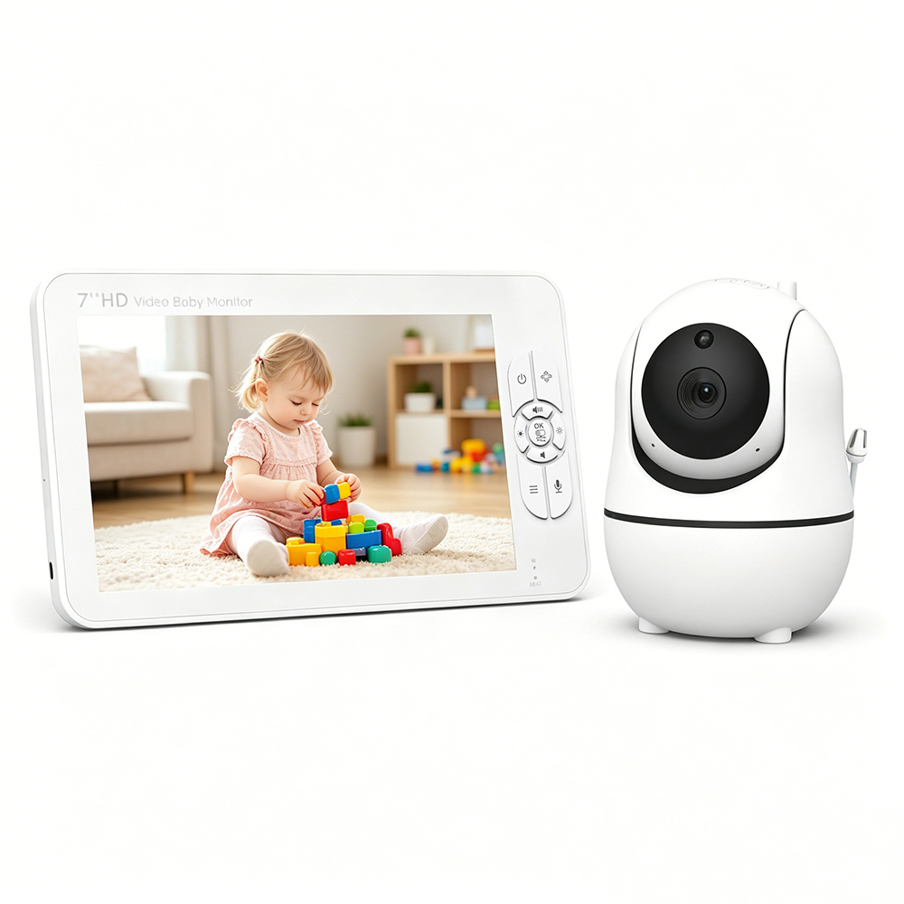Audio Hd Music - 7 Zoll Split-Screen Babymonitor 1080P HD