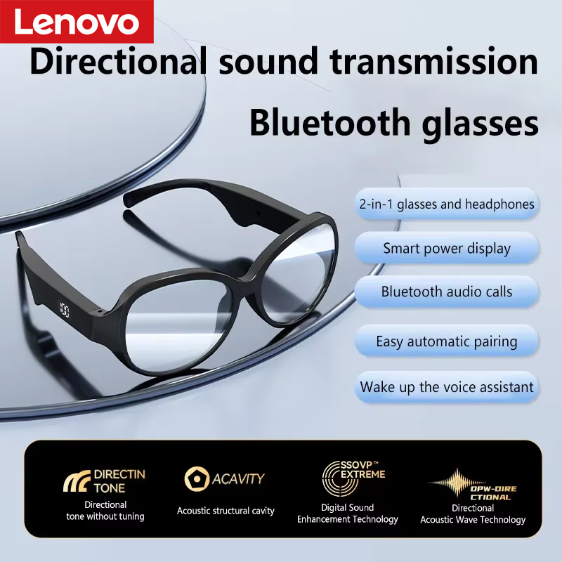 Audio Music Voice - Lenovo Smart Bluetooth-Brille Bluetooth 5.4 Schützende