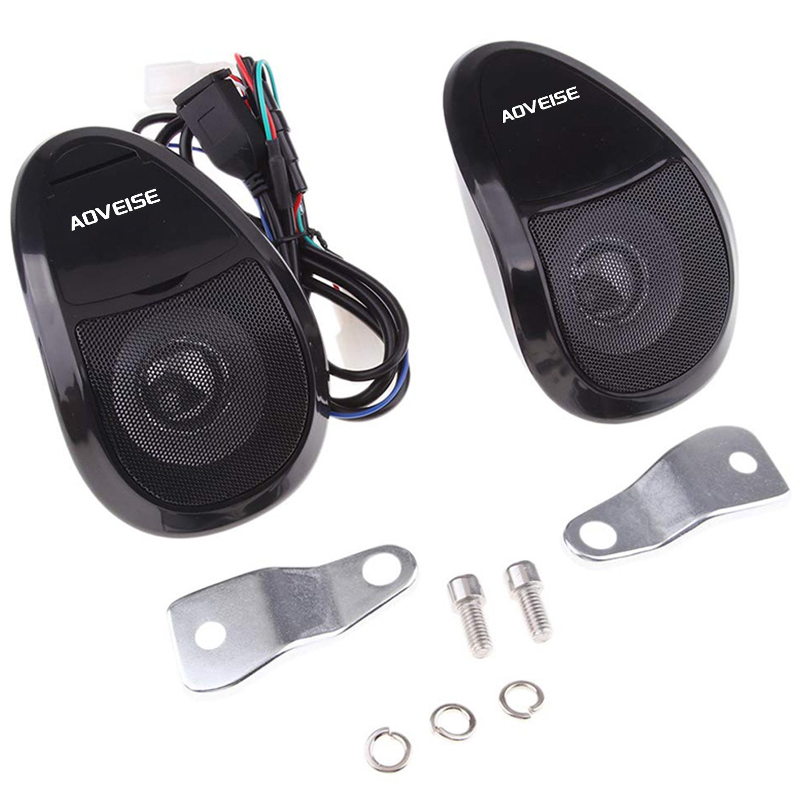 Audio Music To Mp3 - Wasserdichter, Bluetooth-kompatibler Motorrad-Lautsprecher, MP3-Musik-Audio-Player, Audiosystem, FM-Radio,