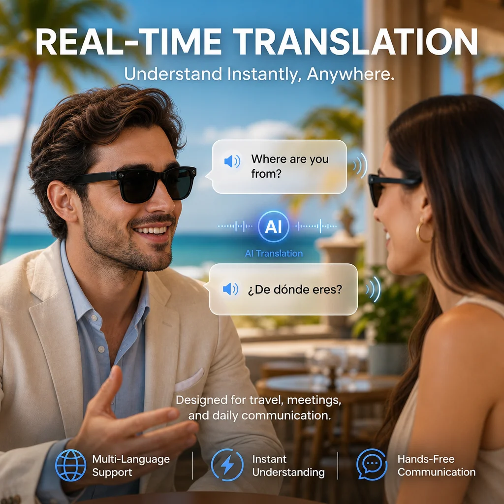 2026 Neue KI-Kamerabrille 8MP  – Audio Music Voice Bewertung und Preis