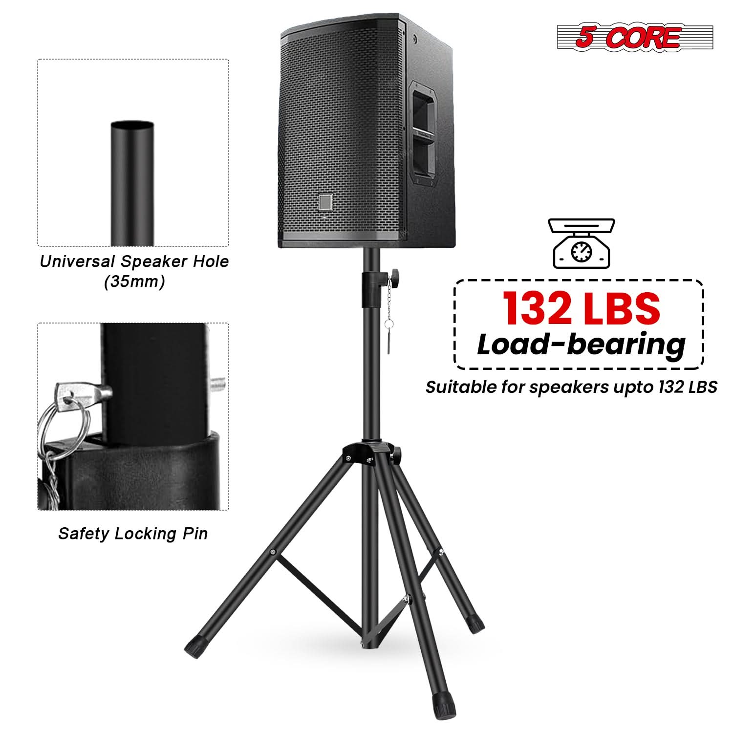 5-Kern-Lautsprecherständer, ve – Speaker Stand Tripod Bewertung und Preis