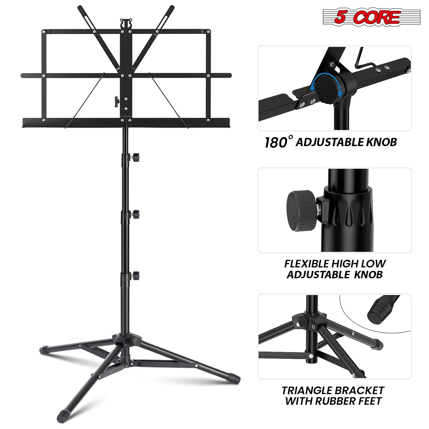 5 Core Notenständer für Notenb – Music Stand Folding Bewertung und Preis