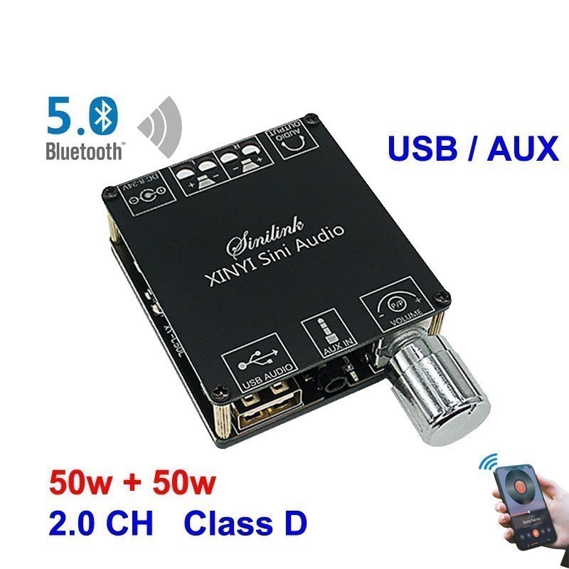 2*50W Für Bluetooth 5,0 Power  – Audio Music Player App Bewertung und Preis
