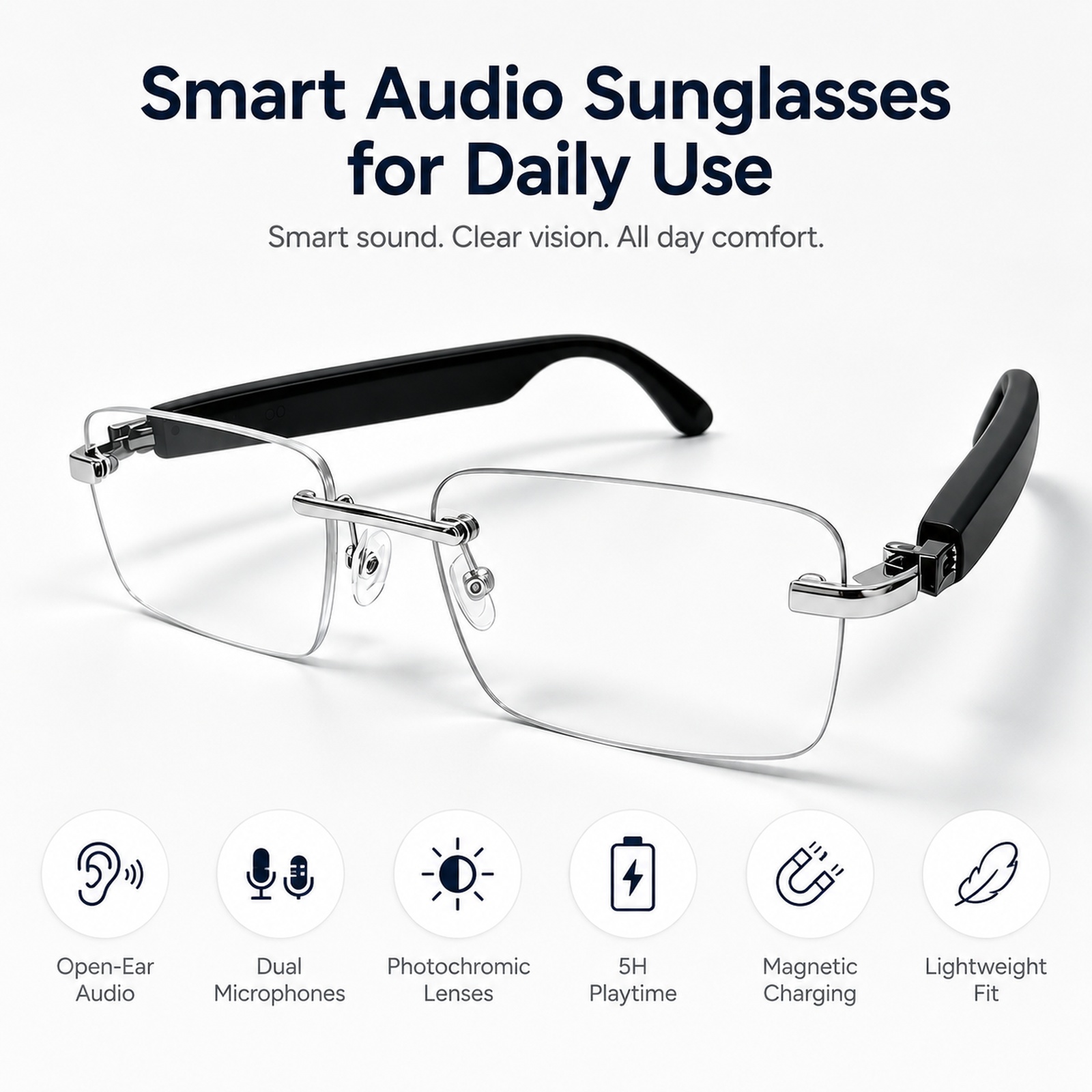 Bluetooth Smart-Sonnenbrille,  – Audio Music Voice Bewertung und Preis