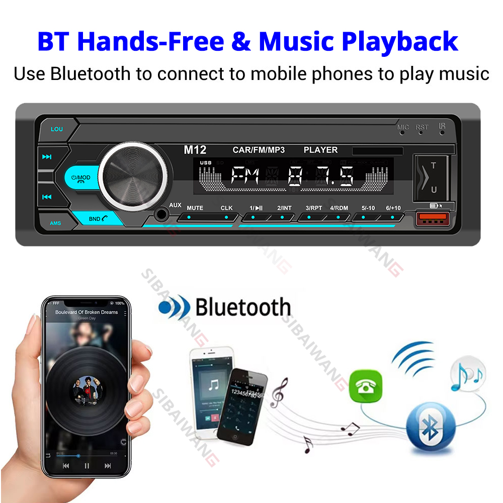 1-DIN-Autoradio MP3-Bluetooth- – Audio Music Player App Bewertung und Preis