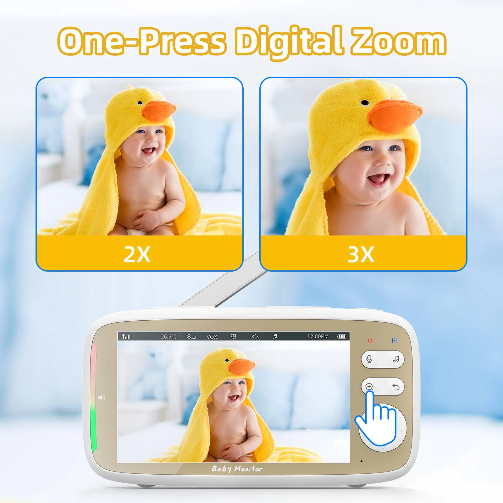 5-Zoll-Babyphone mit 3-fach Zo – Audio Hd Music Bewertung und Preis