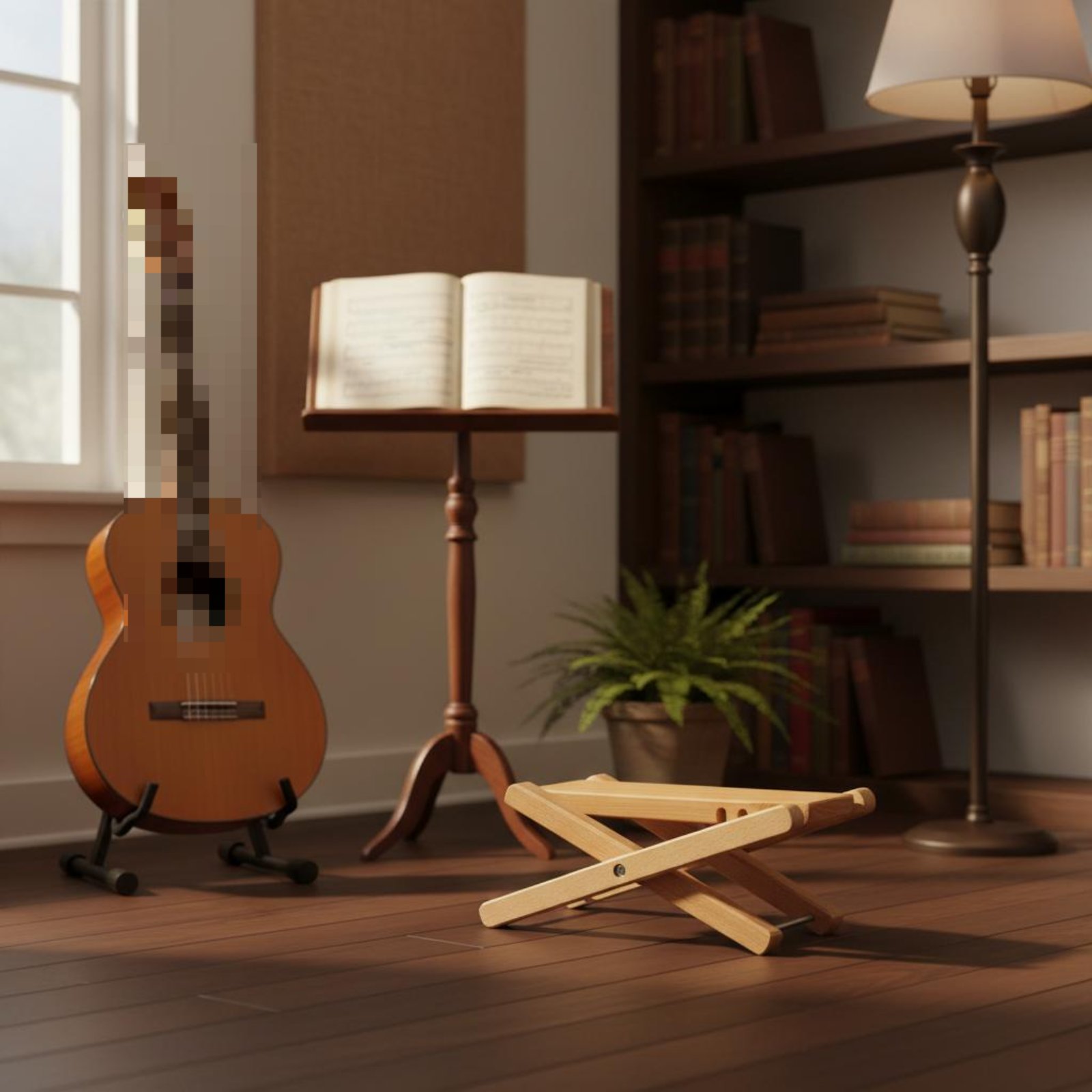 Verstellbare Gitarren-Fußstütz – Music Stand Folding Bewertung und Preis